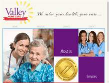 Tablet Screenshot of myvalleyhomecare.com